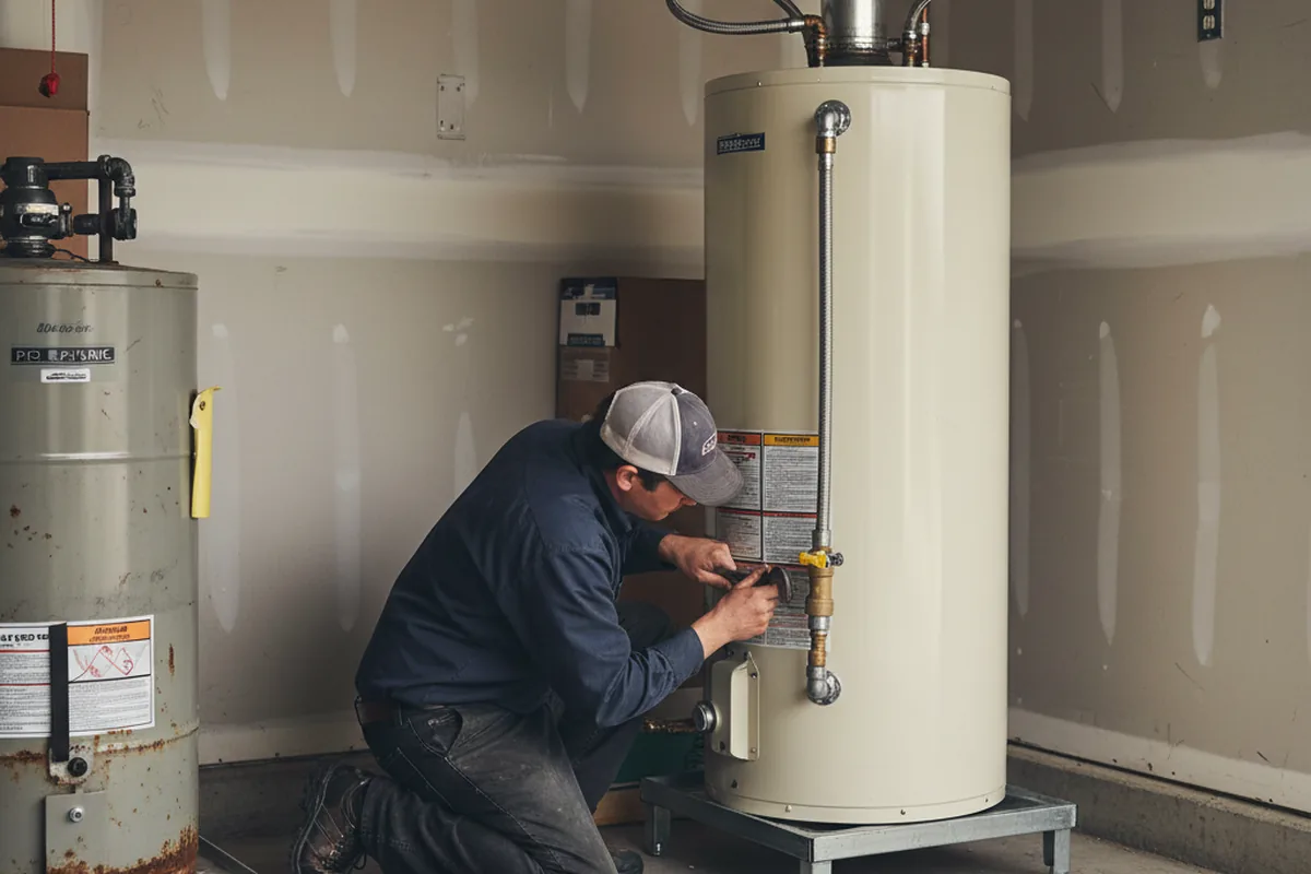 Water heater and shutoff valve replacement in Royal Oak
